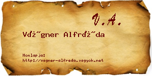 Vágner Alfréda névjegykártya